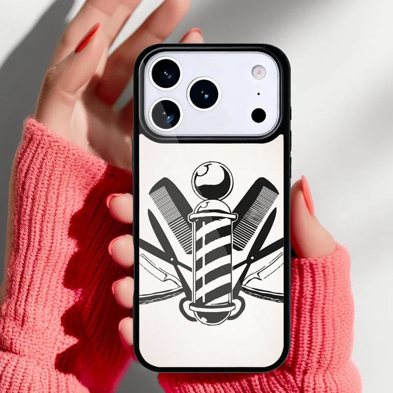 barber Hair shop Phone Case for iPhone 17 16 15 14 13 Pro Max Back Cover for 12 11 Pro Coque