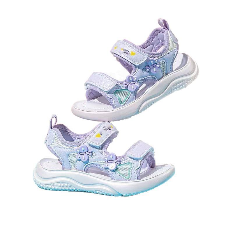 Children's sandals open-toed summer new children's beach shoes cartoon little girl princess shoes soft-soled baby shoes