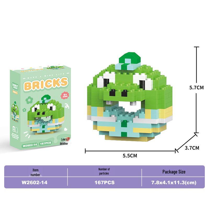 Lele Brothers Micro Building Blocks - Educational Small Animal Sets for Kids, Compatible with Lego, Boys' Toy Gifts