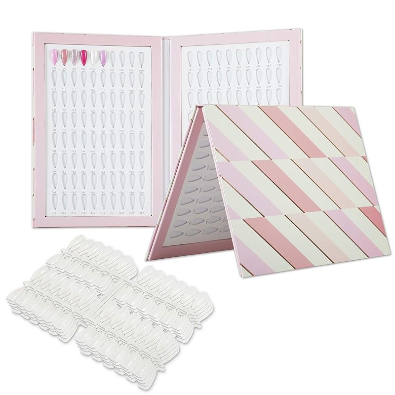 

NMKL38 160 Книга-палитра для демонстрации цветов лака для ногтей с 240 типсами, карточка с цветами УФ-гель-лака, салонные инструменты (А04) A02