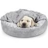 Semi-closed Dog Kennel Pet Sleeping Pad  Puppy Winter Warm  Litter Mat Plush Dirty Resistant Pet Bed Kennel