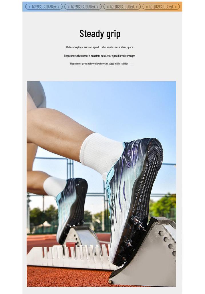 Atmungsaktive Netz-Spikes für Damen & Herren: Leichtathletik Sprint Trainingsschuhe