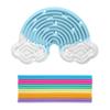 12 Strings Sensory Activity Board Silicone Rainbow Sensory Toys New Fidget Toy  Kids Adults
