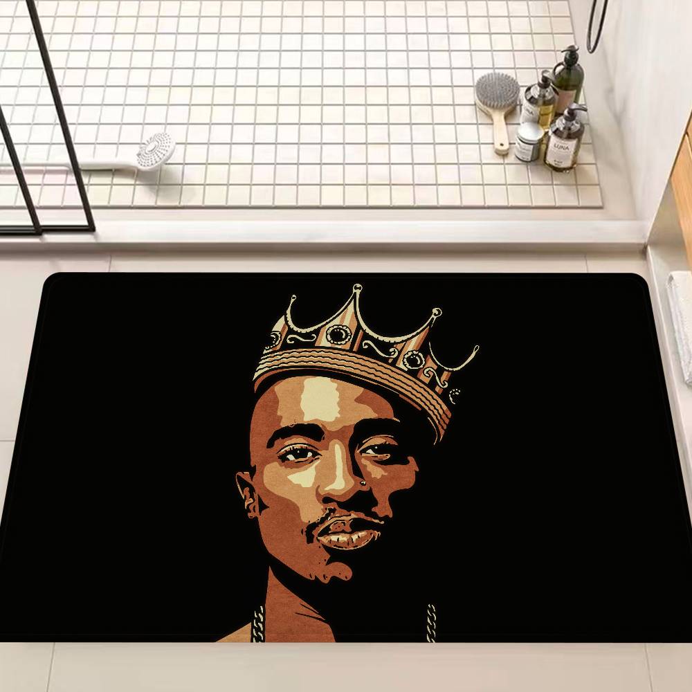 Rapper T-Tupac S-Shakur Küchenmatte Billiger Rutschfest Modernes Wohnzimmer Balkon Bedruckt Modernes Wohndekor