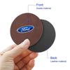 Badge Car Cup Coaster Waterproof Non-Slip Sift-Proof Spill Saucer For Ford F150 Focus Ranger Fiesta Transit Mustang Mondeo MK2 MK3 Fusion