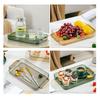 Dark Green Color Water Drainage Tea Tray Kitchen Counter Drain Board  Dish Drying