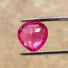 12 mm Natural Flawless Ceylon Padparadscha Sapphire Heart Cut Gemstone
