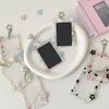 Star Print Photo Card Case with Keychain Clip 3Inch Photo Protectors Waterproof Acrylic Card Covers for Badges Photos
