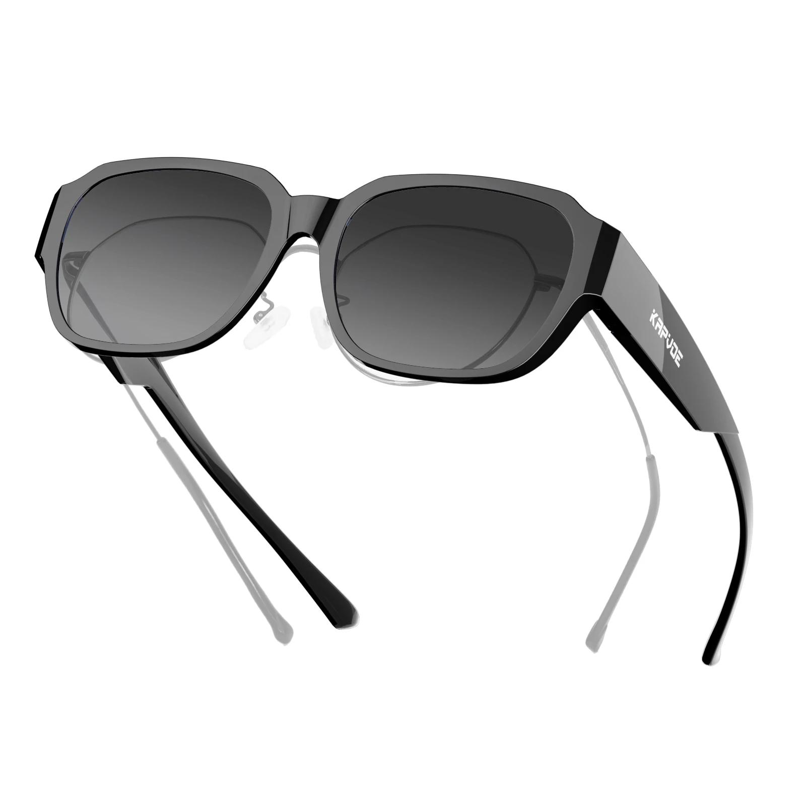 

Kapvoe Fitover Sunglasses Oversized Square Polarized for Glasses Men Cycling Glasses Shades for Driving Fishing Bicycle Goggles