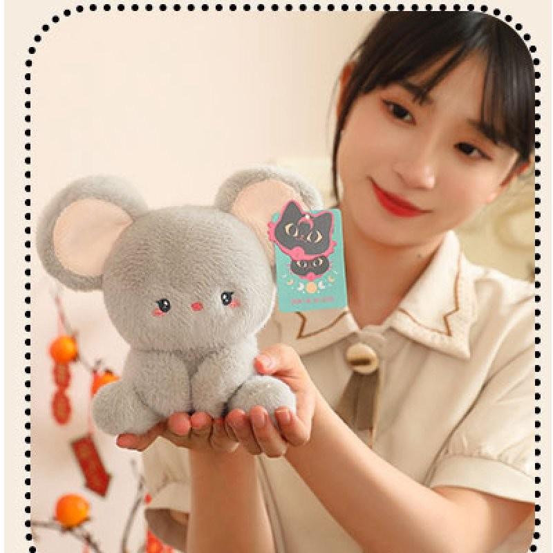 Adorable Plush Elephant Stuffed Animal Office Companion Soft Toy For Kids Gift