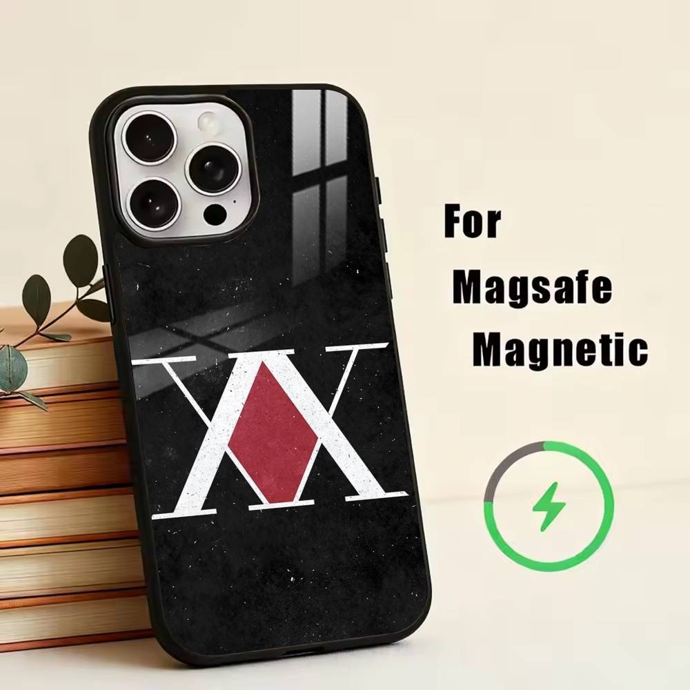 כיסוי טלפון רישיון האנטר X ל-iPhone17,16,15,14,13,12,11 פלוס, פרו מגנטי למגסייף טעינה אלחוטית