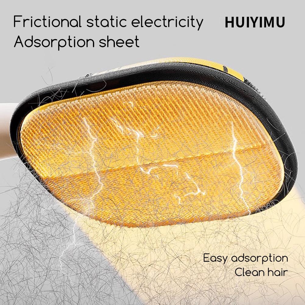 Pet Hair Remover Electrostatic Gloves Fur Catchers Quick Efficient Double Sided Electrostatic Protection Pet Hair Remover Mitten 1pcs