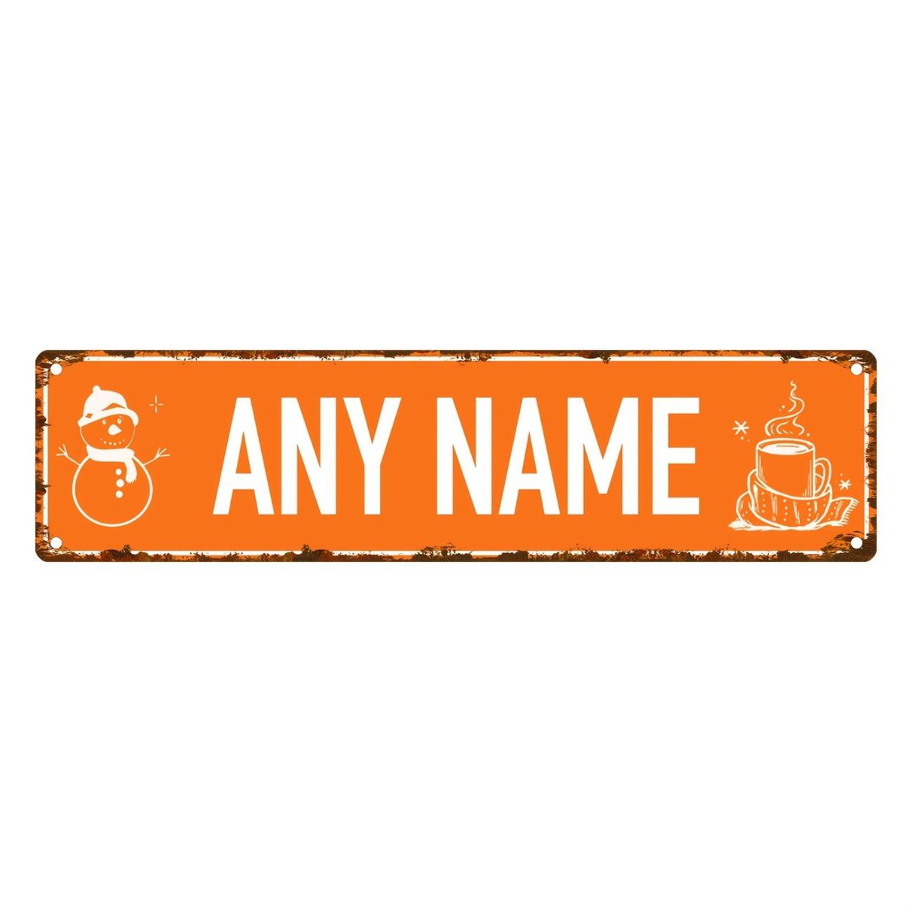 

1pc Vintage Snowman Metal Sign For Cafe Wall Decor