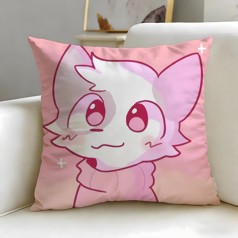 cartoon character Boykisser Silly Cushion Cover Soft & Easy-Wash Pillow Case – Versatile for Couch, Bed, Travel and Office