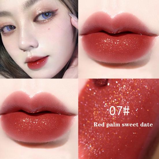 Glaze Lipstick Waterproof Non-sticky Cosmetic Colorful Summer Make Up Lipstick for Beauty