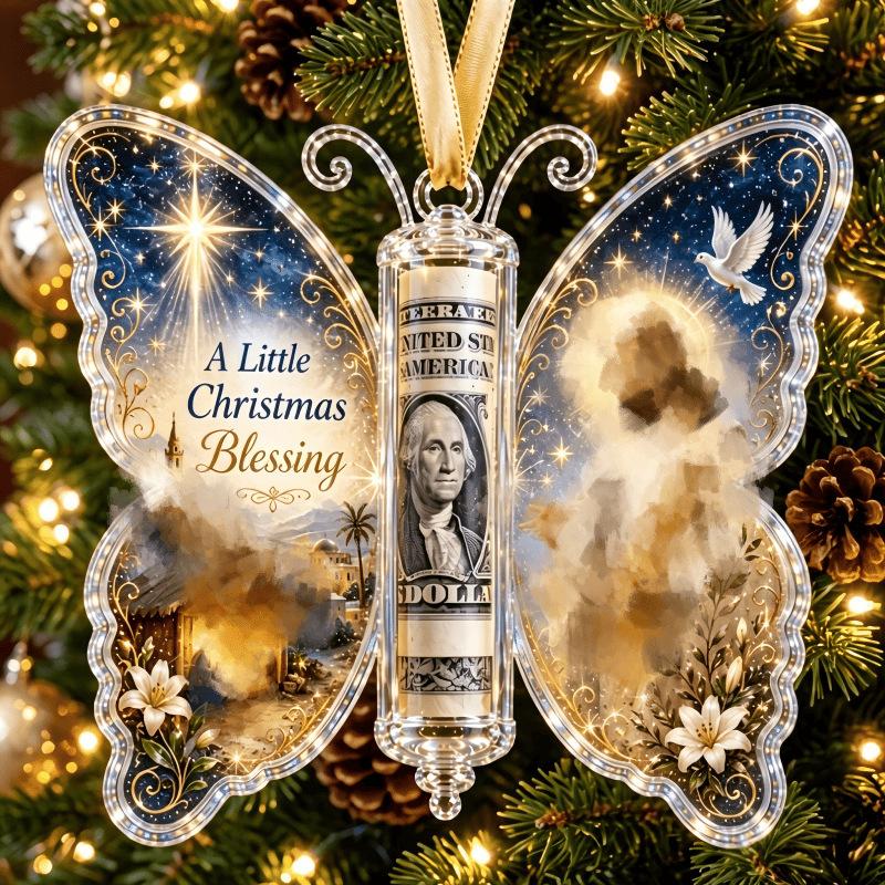 Christmas Cash Gift Ornament Money Holader Hanging Ornament Christmas Tree Pendants Xmas Tree Accessories New Year Gift