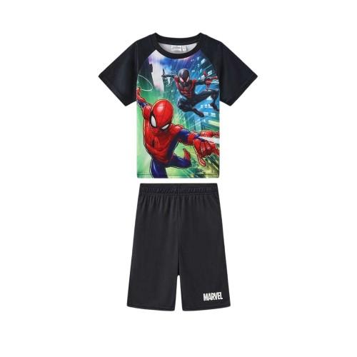 Spider-Man Childrens/Kids Crew Neck Short-Sleeved T-Shirt & Shorts Set