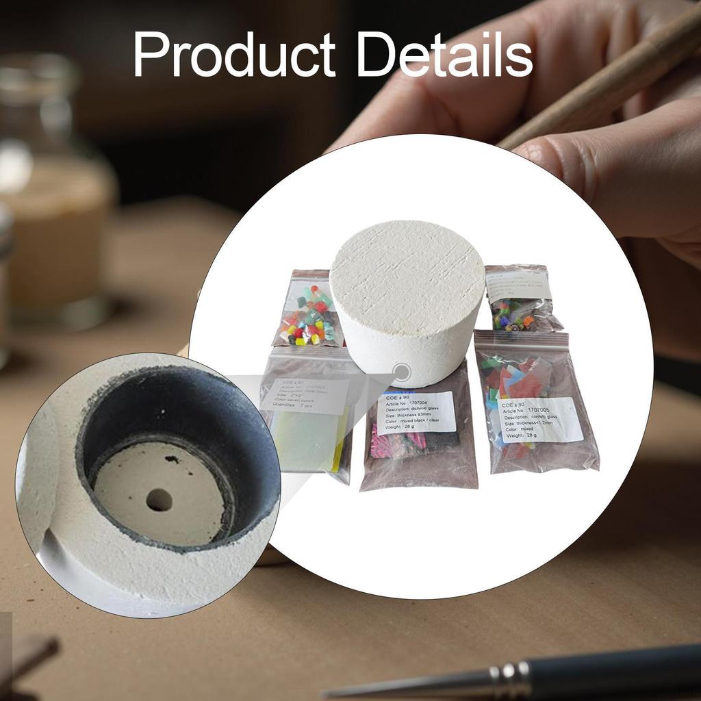 6 sztuk Zestaw Mikrofalowy Projekty DIY Ręcznie Robione Kompaktowa Ceramika Użyj Topienia Szkła