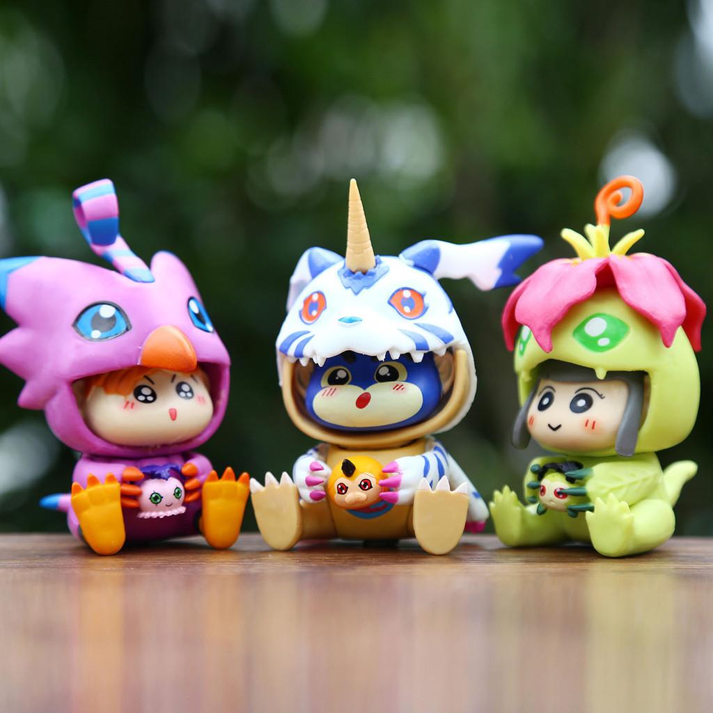 Crayon Shinchan Cos Digimon Pvc Collectible Figure For Anime Fans