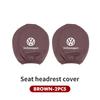 RUN1 For Volkswagen VW Car Seat Headrest Pillow Anti-Dirty Protective Cover Dustproof Scirocco Passat Polo B5 B6 B7 CC Tiguan Sharan
