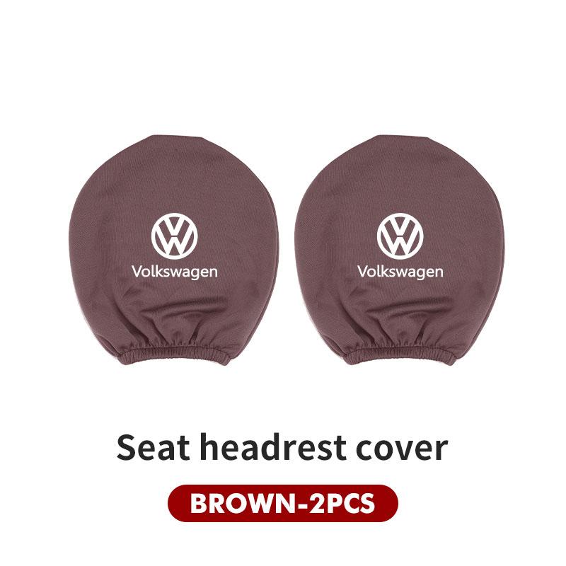 RUN1 For Volkswagen VW Car Seat Headrest Pillow Anti-Dirty Protective Cover Dustproof Scirocco Passat Polo B5 B6 B7 CC Tiguan Sharan