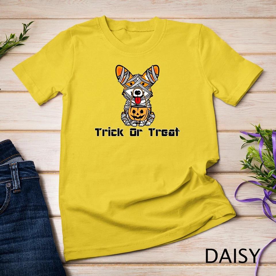 Cool Halloween Costume Welsh Corgi Mummy Dog Lover Gift T-Shirt Unisex T-shirt 4 4XL
