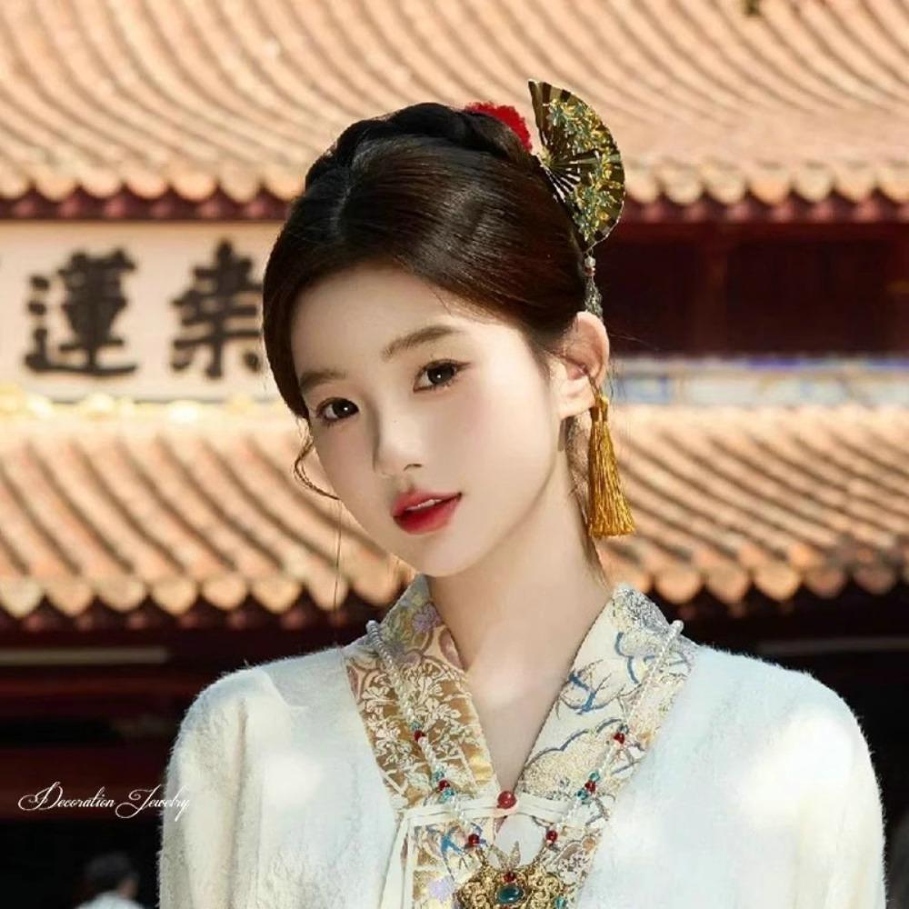 Zinc Zinc Alloy Pearl Fringe Hairpin Pearl Step Shaking Hair Stick U Shape Hair Frok Hanfu Hair Accessories