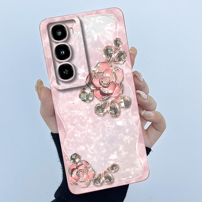 For itel City 100 Phone Case Fashion Simplicity Oil Painting Floral Soft Liquid Silicone Shell For itel City100 Back Cover Funda