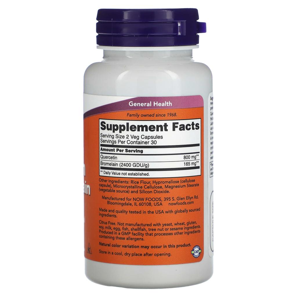 With Quercetin and Bromelain, 60 Veggie Capsules