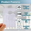 Clear Parking Permit Holder, Car Vertical Parking Lot Pass Rear View Mirror Hanger Vehicle Parking Pass Hang Tag Holder for Car Passes, Permits -