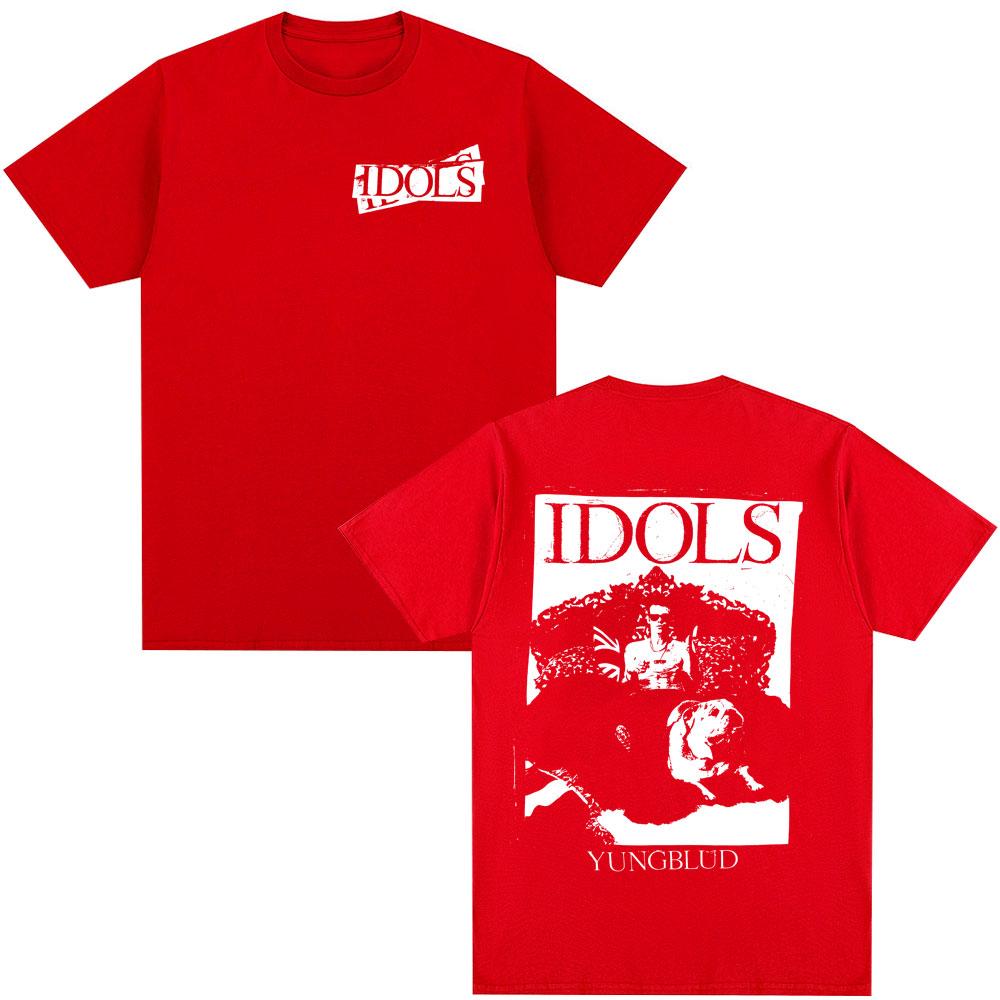 Yungblud IDOLS Album Tour Merch T Shirt Unisexs Women Clothing Hip Hop Short Sleeve Tshirts Oversized Summer Cotton Tshirt