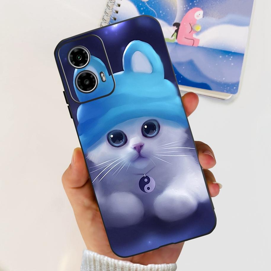 For Motorola Moto G24 Power Case 2024 New Fashion Flower Silicone Soft Back Cover For Moto G24 G34 Phone Case MotoG24 G 24 Coque