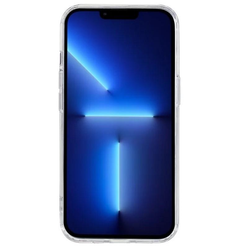 For iPhone 12 Pro 6.1 inch Clear Case Compatible with MagSafe WANLONFENG LM2 Series Phone Cover (Big Lens Hole)