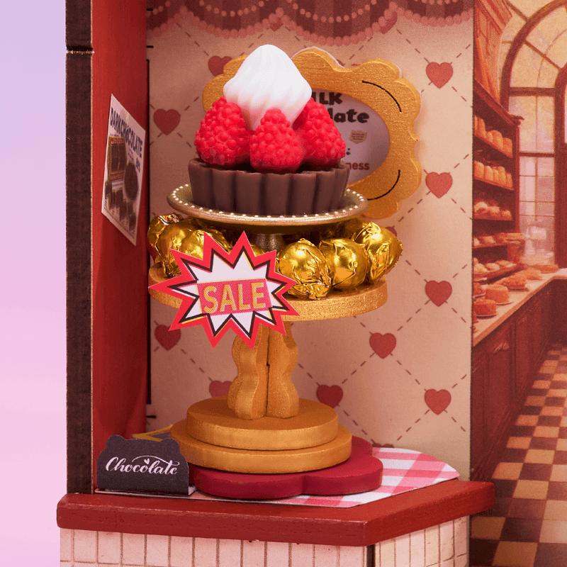 ROBOTIME Rolife 3D Puzzles Sweet Chocolate Shop DIY Miniature House DS046