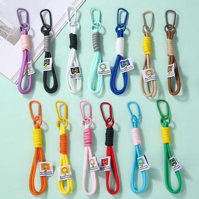 Portachiavi Zaino da Esterno Intrecciato in Nylon per Arrampicata - Corda a Mano Unisex con Moschettone Pendente