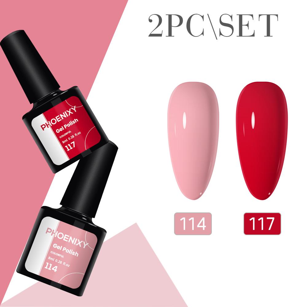 

Набор гелевых лаков для ногтей PHOENIXY, 2 шт., цветной лак для ногтей, набор гелей для замачивания, чистый цветной гель для дизайна ногтей Pic 3