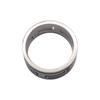 HERMES  #11(JP Size)  ring black Silver925 Women