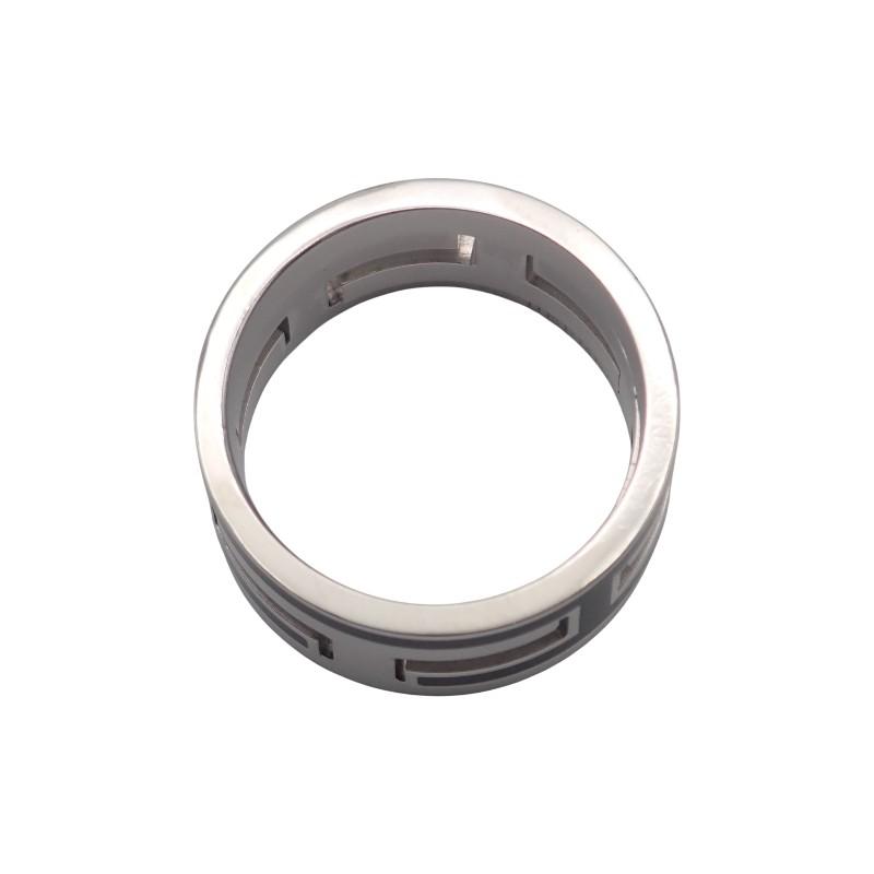 HERMES  #11(JP Size)  ring black Silver925 Women