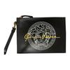 Medusa Head Print Gold Accessories Leather Clutch Men Clutch Black 1005468-1A03823-5B03V