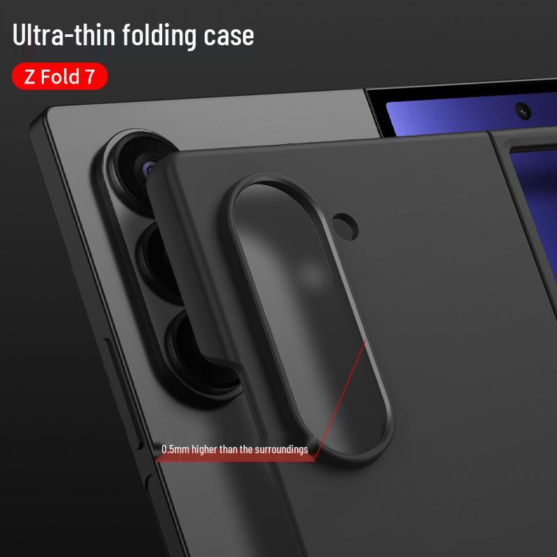 Ultra-Thin Matte Phone Case for Samsung ZFold7: Fashionable, Solid Color, Folding Protective Cover