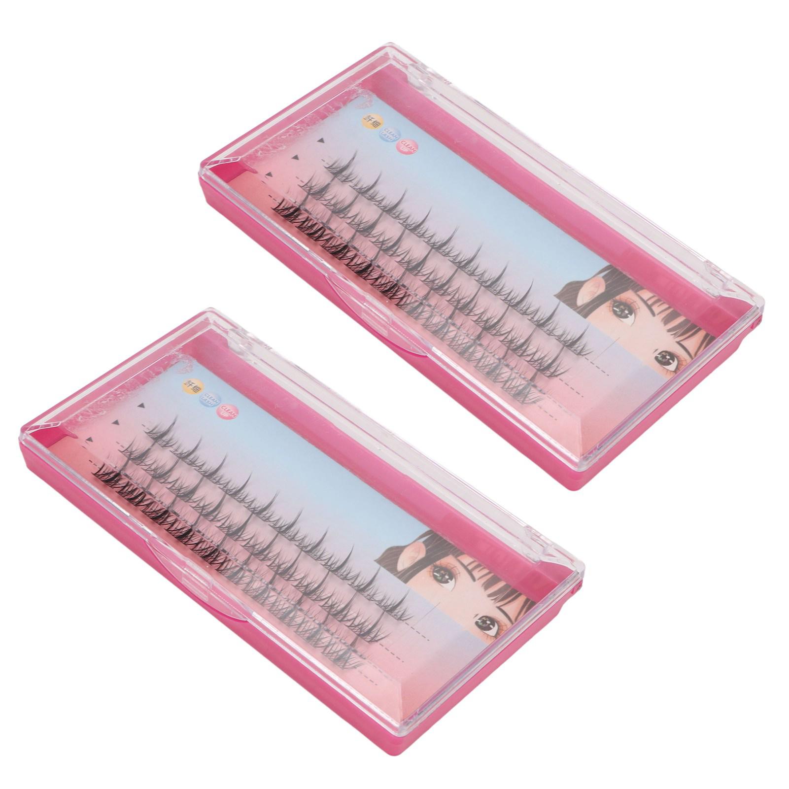 

11‑13mm Mixed Individual EyeLashes Soft Blossom DIY Curling Cluster Eyelash Extensions for Party