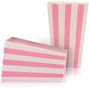 Crystallove 24pcs Striped Paper Popcorn Boxes for Party Favor Supplies (Pink)