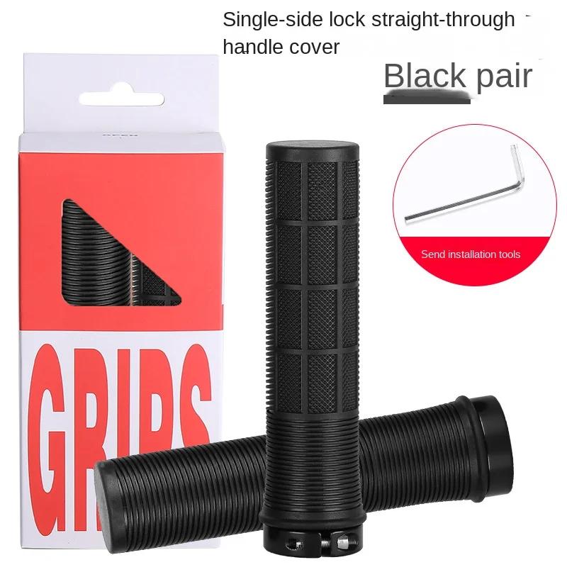 A Pair Deemount TPR Bicycle Handlebar Grips Anti-skid Bar End Comfy Hand Feel MTB Cycling Hand Rest Shock-absorbing Bike Grips