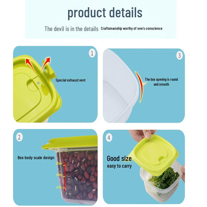 CHAHUA 6-Piece Food Storage Container Set