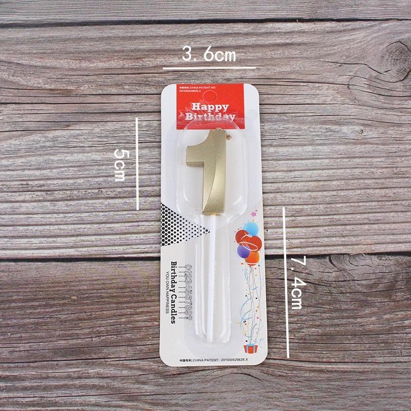 

Champagne Color Digital Candle Opera House Birthday Digital Cake Decoration Candle 0-9 Party Dress Up Birthday Candle Sample Rose Gold Shell Number 0-9 Mixed