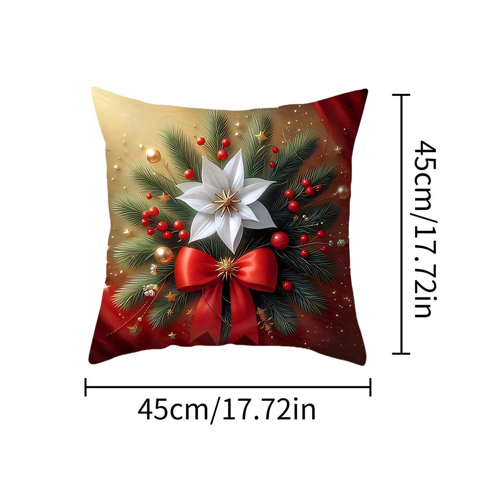 Christmas Pillow Cover - Santa Claus Design for 2025 Xmas Party, Perfect 2026 New Year Gift (Navidad Natal)