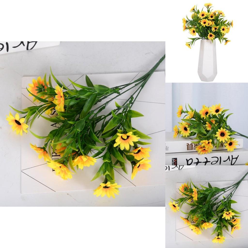 Faux Small Daisy Flower Artificial Plant For Indoor And Outdoor Home Decoration And Photography