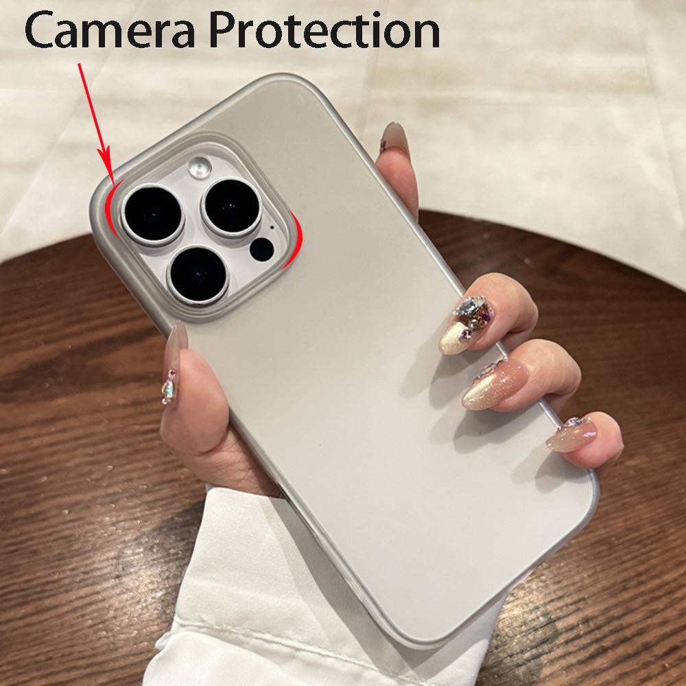 Ultra Thin Phone Case For iPhone iPhone 12 13 14 15 16 Pro Max Plus Transparent Gradient Matte Bumper Back Cases Cover