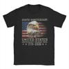 Casual TShirt Summer USA Independence Th Anniversary   Patriotic Eagle Trending T Shirts   Cotton Tshirt Gift