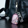 Keychain Transparent Acrylic Texture Key Chain with Fun Shaking Badminton Racket Decorations Sports-Themed Styling Accessories